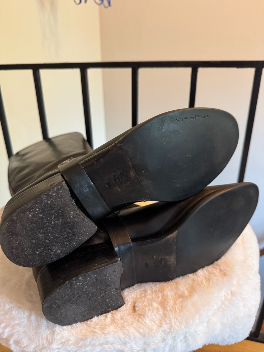 Via Spiga Black Leather Boots - Picture 5 of 6